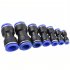Straight Push Connectors Quick Release Pneumatic Air Line Fittings 4mm 6mm 8mm 10mm 12mm 14mm 16mm for PU 6