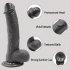 Strap on Dildo Realistic Silicone Dildo with Wearable Sex Harness for Couple Pegging Women Lesbian Sex Fun 8 6inch Black black