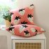 Strawberry Pattern Cotton Blanket Lightweight Breathable Super Soft Throw Blanket For Couch Sofa Bed green Blanket  130 x 160CM