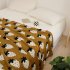 Strawberry Pattern Cotton Blanket Lightweight Breathable Super Soft Throw Blanket For Couch Sofa Bed green Blanket  130 x 160CM