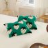 Strawberry Pattern Cotton Blanket Lightweight Breathable Super Soft Throw Blanket For Couch Sofa Bed green Blanket  130 x 160CM