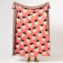 Strawberry Pattern Cotton Blanket Lightweight Breathable Super Soft Throw Blanket For Couch Sofa Bed green Blanket  130 x 160CM