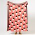 Strawberry Pattern Cotton Blanket Lightweight Breathable Super Soft Throw Blanket For Couch Sofa Bed coffee Blanket  130 x 160CM