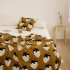 Strawberry Pattern Cotton Blanket Lightweight Breathable Super Soft Throw Blanket For Couch Sofa Bed green Pillowcase 45 x 45CM