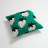 Strawberry Pattern Cotton Blanket Lightweight Breathable Super Soft Throw Blanket For Couch Sofa Bed green Pillowcase 45 x 45CM