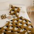Strawberry Pattern Cotton Blanket Lightweight Breathable Super Soft Throw Blanket For Couch Sofa Bed green Pillowcase 45 x 45CM