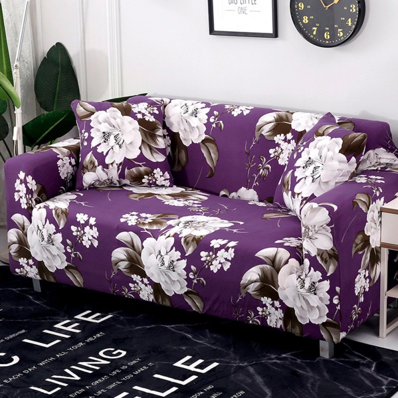 Stretch Slipcover Elastic Stretch Sofa Cover with Pillowcase for Living Room Couch Cover Double (145-185cm applicable)