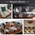 Stretch Slipcover Elastic Stretch Sofa Cover with Pillowcase for Living Room Couch Cover Three persons  applicable to 190 230cm 