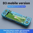 Stretch Wireless Gamepad Joystick Compatible For Ios/android Phone 3d Retractable Bluetooth-compatible Handle Gaming Controller blue