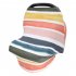 Stretchy Baby Car Seat Cover Multiuse   Nursing Breastfeeding Covers Rainbow Car Seat Canopies  Thick strips One size