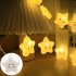 String Lights 10 LED Decorative Fairy Light Battery Powered IP45 Waterproof For Indoor Outdoor Party Decoration star lamp 1 5m 10led 2 battery