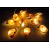 String Lights Warm White Lighting Lovely Beach String Light Battery Operated for Holiday Wedding Home Window Decoration  Long conch