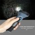 Strong Light Flashlight Usb Rechargeable Outdoor Waterproof Smart Power Display Telescopic Zoom Emergency Torch XPG  18650 battery   cable 
