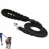 Strong Spring Pet Leash with Reflective Design Dog Traction Belt Pet Chain  black