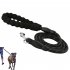Strong Spring Pet Leash with Reflective Design Dog Traction Belt Pet Chain  black