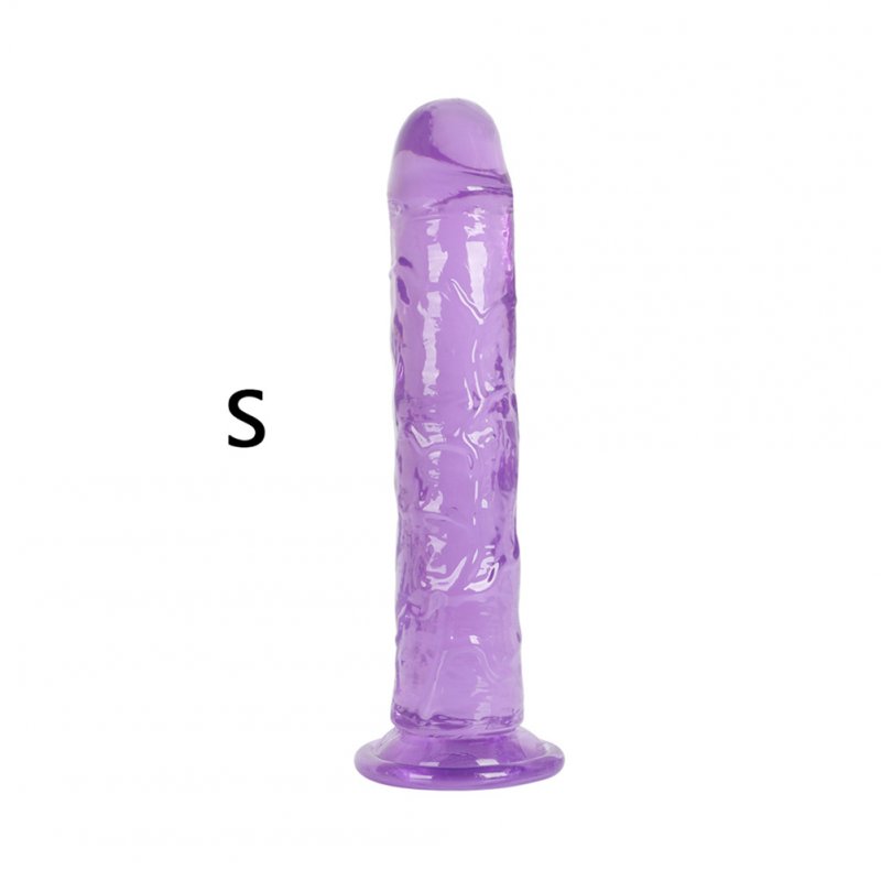 Strong Suction Cup Dildo Toy for Adult Erotic Soft Jelly Dildo Anal Butt Plug Realistic Penis G-spot Orgasm Sex Toys for Woman purple_S