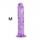 Strong Suction Cup Dildo Toy for Adult Erotic Soft Jelly Dildo Anal Butt Plug Realistic Penis G-spot Orgasm Sex Toys for Woman purple_M