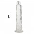 Strong Suction Cup Dildo Toy for Adult Erotic Soft Jelly Dildo Anal Butt Plug Realistic Penis G spot Orgasm Sex Toys for Woman Transparent  L