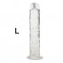 Strong Suction Cup Dildo Toy for Adult Erotic Soft Jelly Dildo Anal Butt Plug Realistic Penis G spot Orgasm Sex Toys for Woman Transparent  L