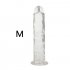 Strong Suction Cup Dildo Toy for Adult Erotic Soft Jelly Dildo Anal Butt Plug Realistic Penis G spot Orgasm Sex Toys for Woman Transparent  L