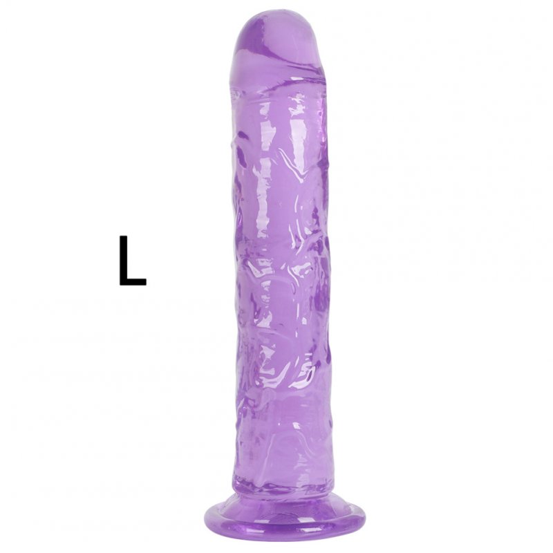 Strong Suction Cup Dildo Toy for Adult Erotic Soft Jelly Dildo Anal Butt Plug Realistic Penis G-spot Orgasm Sex Toys for Woman purple_L