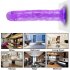 Strong Suction Cup Dildo Toy for Adult Erotic Soft Jelly Dildo Anal Butt Plug Realistic Penis G spot Orgasm Sex Toys for Woman Transparent  L