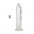Strong Suction Cup Dildo Toy for Adult Erotic Soft Jelly Dildo Anal Butt Plug Realistic Penis G spot Orgasm Sex Toys for Woman Transparent  L