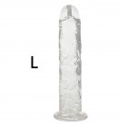 Strong Suction Cup Dildo Toy for Adult Erotic Soft Jelly Dildo Anal Butt Plug Realistic Penis G spot Orgasm Sex Toys for Woman Transparent  L