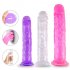 Strong Suction Cup Dildo Toy for Adult Erotic Soft Jelly Dildo Anal Butt Plug Realistic Penis G spot Orgasm Sex Toys for Woman Transparent  L