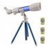 Students Astronomical Telescope With Tripod High definition Eyepiece Science Experiment Stem Toys B20 blue