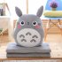 Stuffed Pillow 3 in 1 Multifunction  Chinchillas Shape Throw Pillow Blanket Hand Warm Cushion Baby Kids Gift Happy