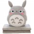 Stuffed Pillow 3 in 1 Multifunction  Chinchillas Shape Throw Pillow Blanket Hand Warm Cushion Baby Kids Gift Happy