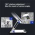 Sturdy Aluminum Alloy Writing Drawing Stand Stable Stand with Cooling Fan Foldable Portable Holder Silver White
