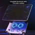 Sturdy Aluminum Alloy Writing Drawing Stand Stable Stand with Cooling Fan Foldable Portable Holder Silver White