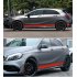 Style Side Stripes Decal Stickers for Mercedes Benz W176 A Class A45 AMG  black