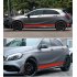 Style Side Stripes Decal Stickers for Mercedes Benz W176 A Class A45 AMG  red