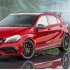 Style Side Stripes Decal Stickers for Mercedes Benz W176 A Class A45 AMG  red