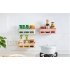 Stylish Adhesive Storage Rack Corner Shelf for Kitchen Bathroom Home Decoration  Light green