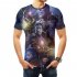 Stylish Cool Avengers Endgame 4 3D Movie Poster Digital Printing Round Neck Loose Short Sleeve T shirt
