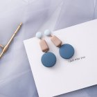 Stylish Earrings Blue and Gray Series Geometric Long Earrings Gifts for Woman 9#10073B