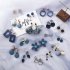 Stylish Earrings Blue and Gray Series Geometric Long Earrings Gifts for Woman 9 10073B