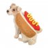 Stylish Hotdog Shape Pet Costume Fall and Winter Dog Cat Coat Warm Outfit for Pets Supplies yellow S