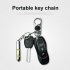 Stylish Magnetic Anti static Unisex Key Chain Car Key Ring Hanging Decor black 10 10 58mm