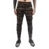 Stylish Men Camouflage Sports Trousers with Zipper Leg Opening Elastic Band Waist Long Pants Gift Green Camo L