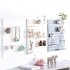 Stylish Plastic Peg Board Wall mounted Storage Shelf Kitchen Hone Decoration gray