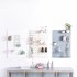 Stylish Plastic Peg Board Wall mounted Storage Shelf Kitchen Hone Decoration white