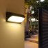 Stylish Simple Waterproof Outdoor LED Wall Lamp Yard Fence Stair Street Light Decoration Warm White