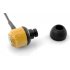 Stylish and natural wooden earphones with comfortable silicon inner ear piece for added comfort at a great low price