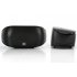 Stylish bluetooth speakers packing 3W of power   Easily take them with and enjoy 10h of battery life and a built in mic