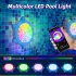 Submersible LED Lights With APP Control  Music Sync Color Changing 12V Pool Lights With Magnets   26ft Cord  IP68 Waterproof Wall Mounted Light For Pool  US Plu